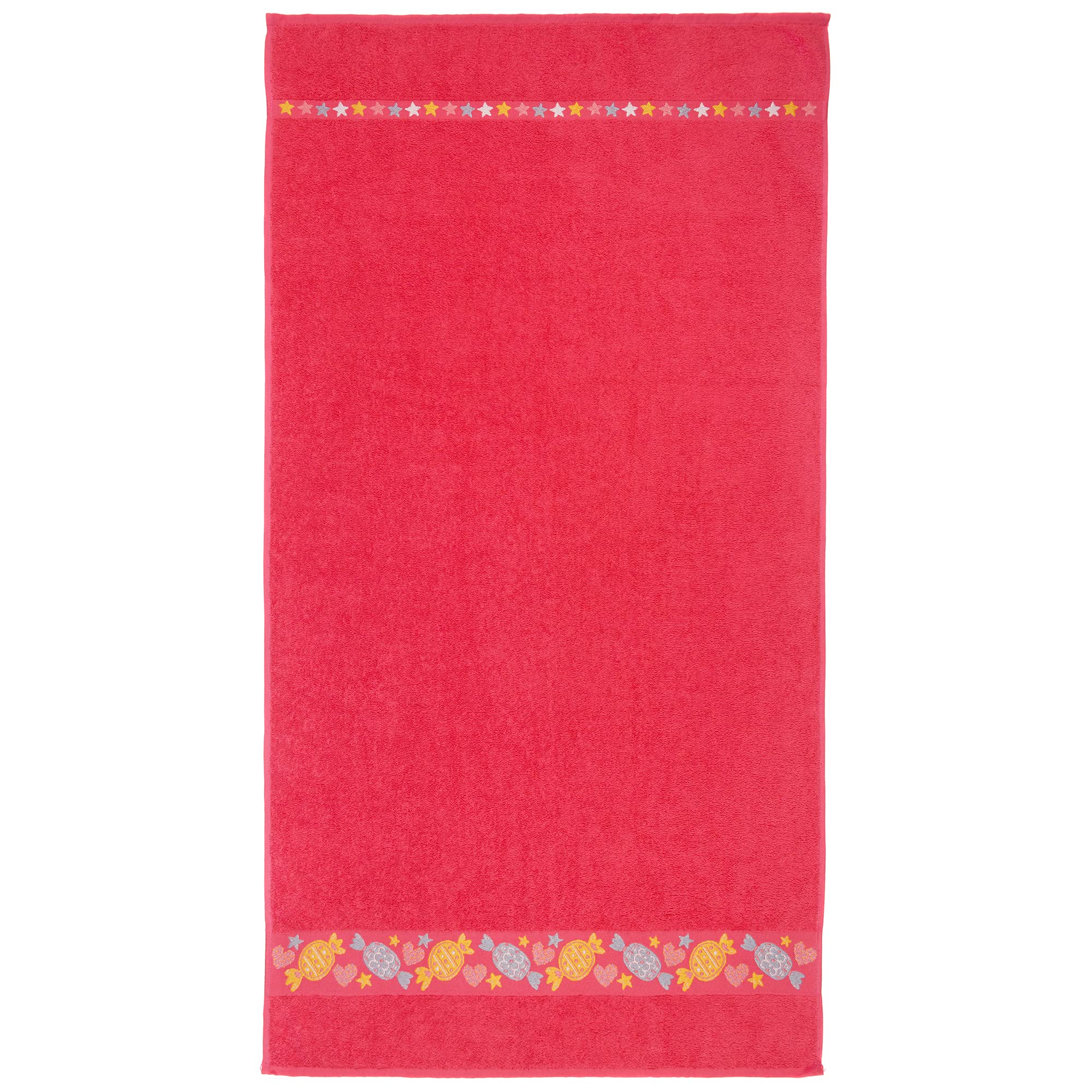 Softerry Toalla de baño para niños de 71 x 129,5 cm, rizo 100% algodón, súper absorbentes y de secado rápido (fiesta de caramelos, 1 toalla de 28 x 51 pulgadas)