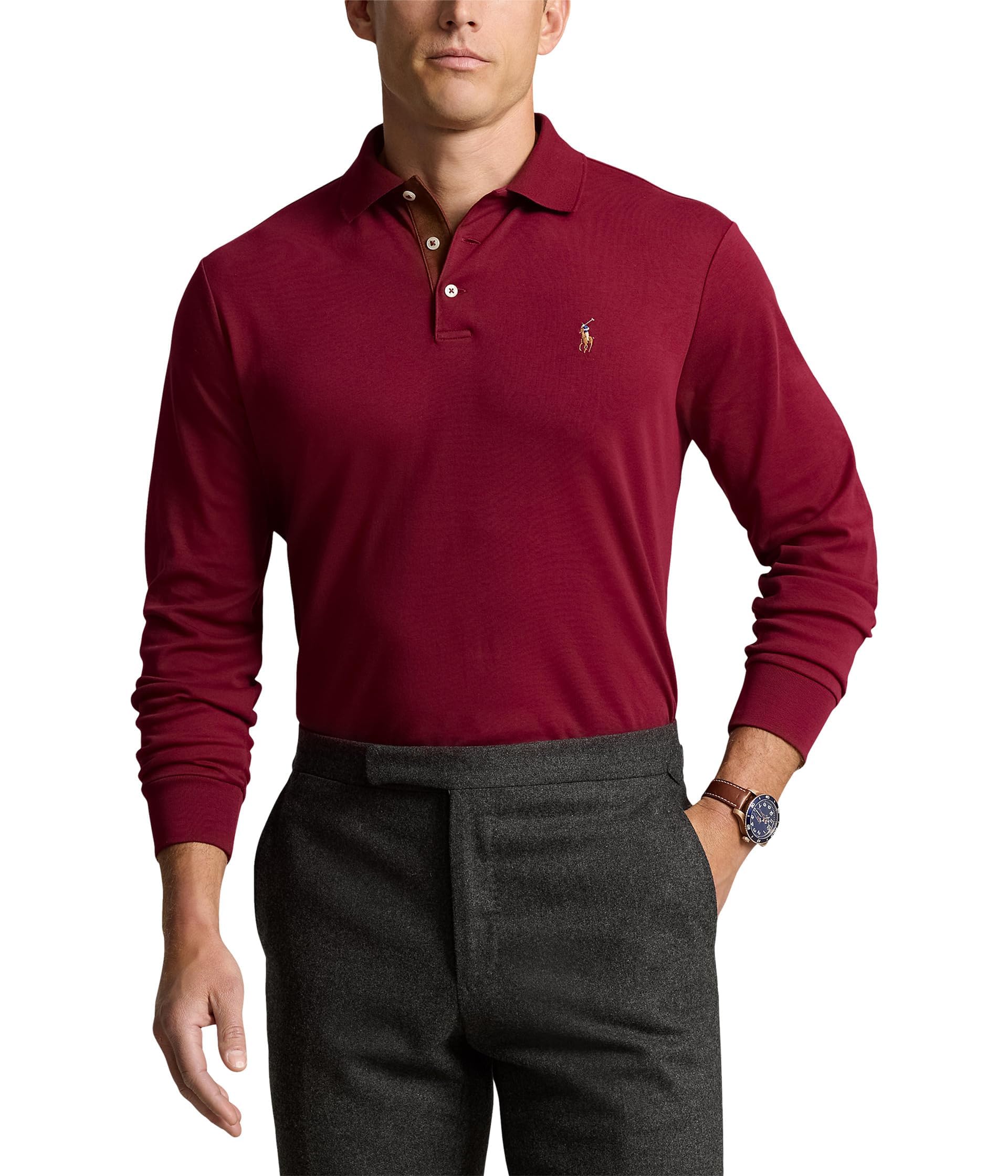 Men's Long Sleeve Polo Shirt