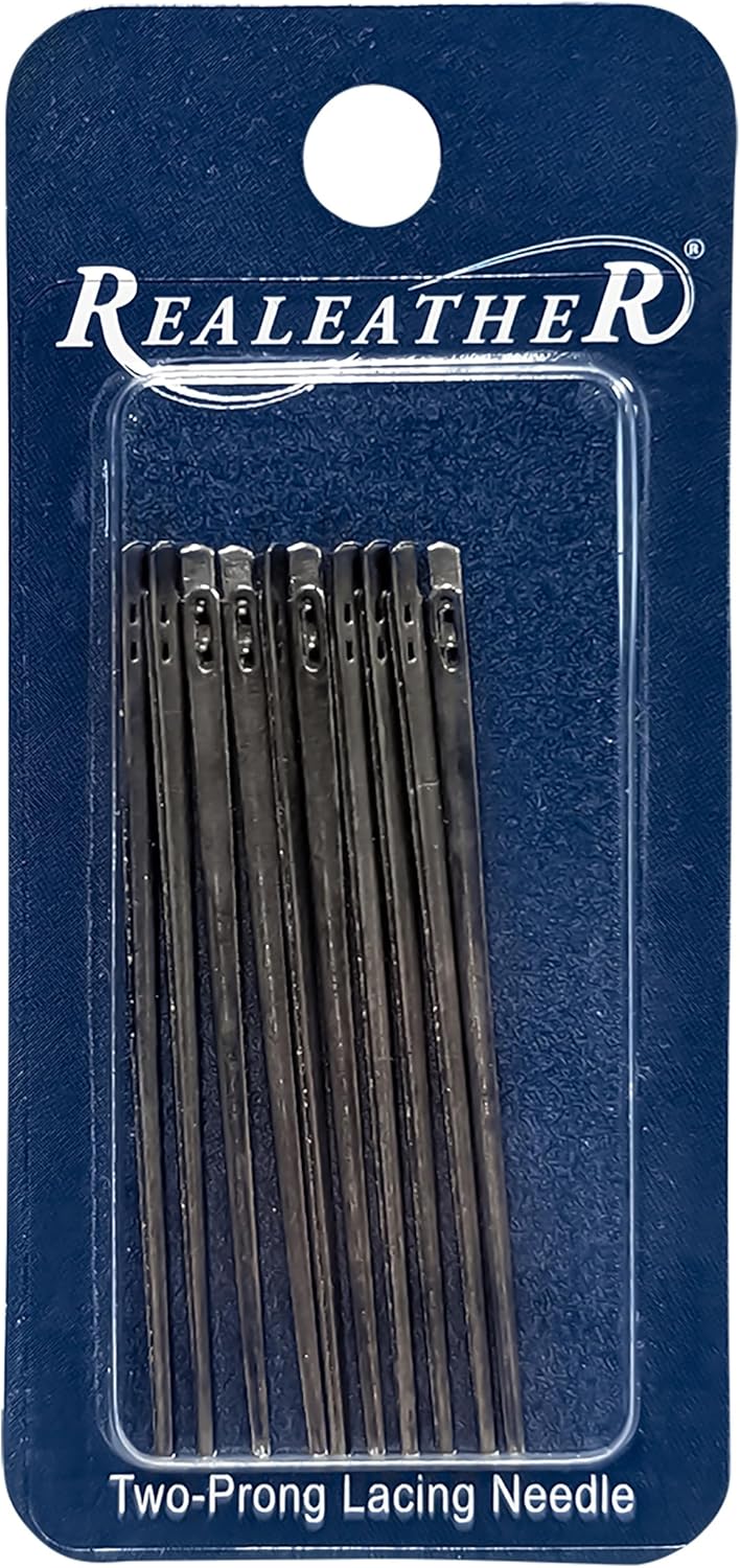 Realeather Lacing Needle 2-Prong 10 Pack BN1190-10