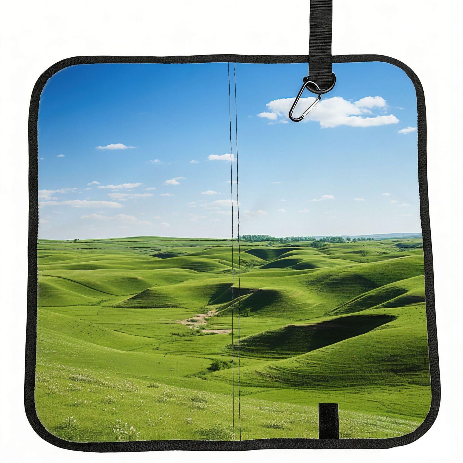 YGLHBDPBF Natural Scenery Print Camping seat cushion,Foldable Sitting Pads,Save Backpack Space for Hiking