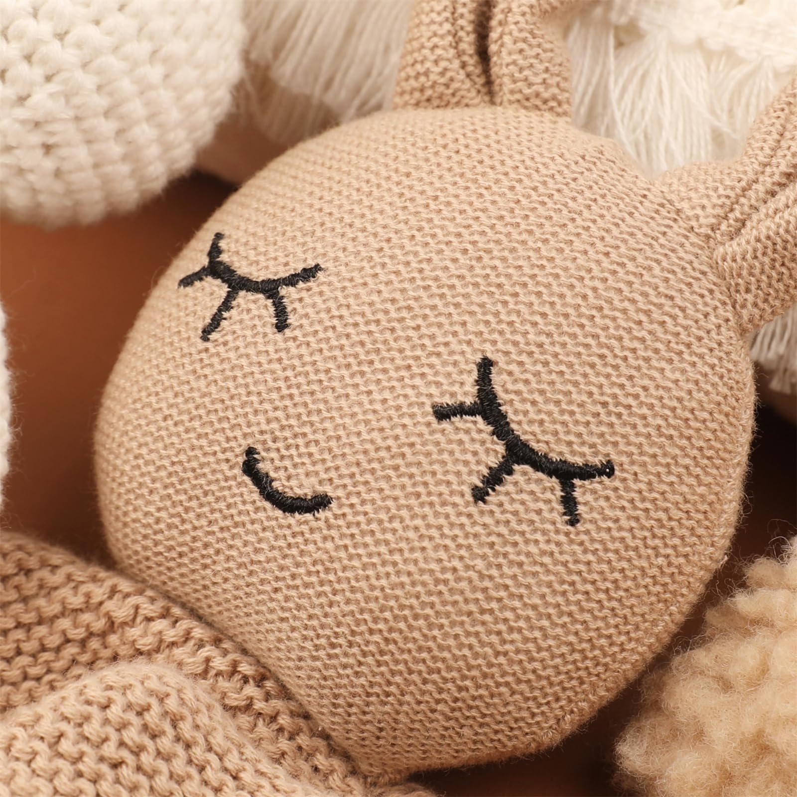 1 Set Neugeborene Baby Box Set Kuschelige Baumwolldecke und Essential inkl. Strickoveralls / Mondanhänger