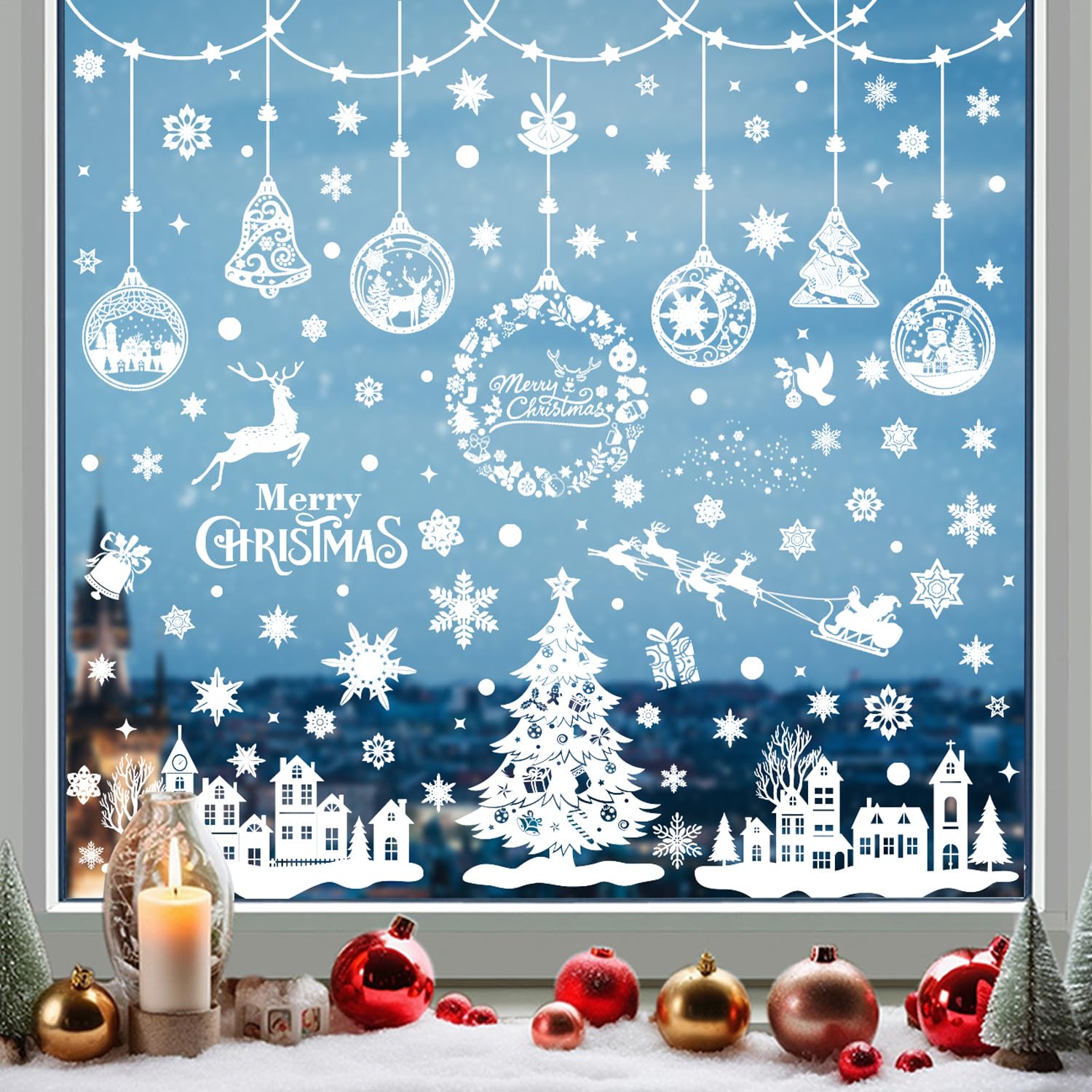 Vinilos Navideños Para Ventanas