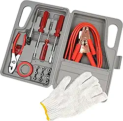 American Builder HW2194 Kit de ferramentas de emergência para automóveis cinza 31 peças