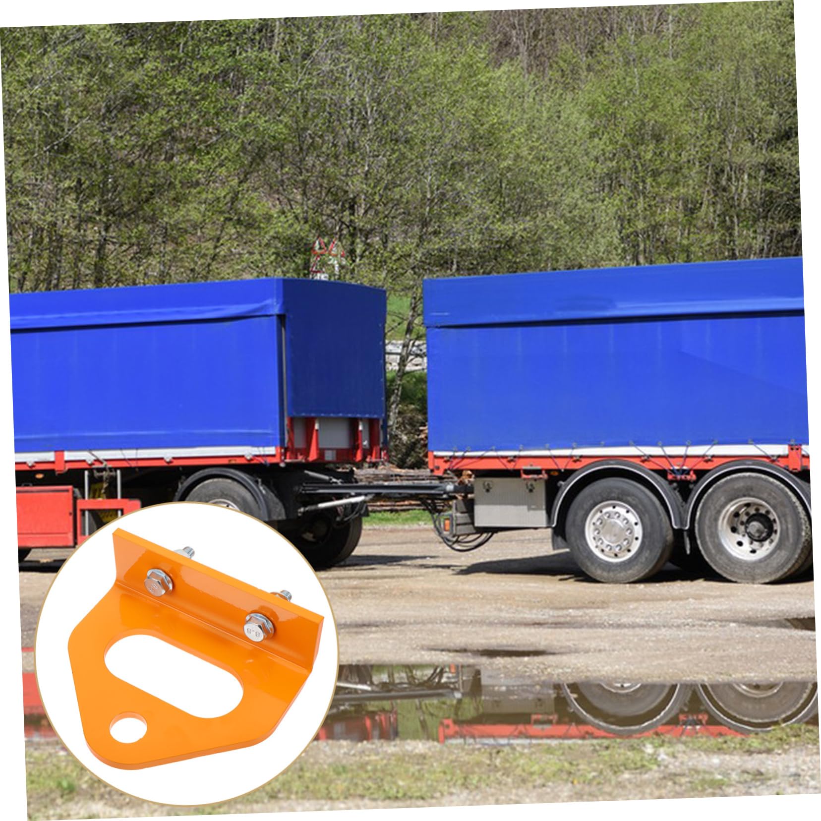ibasenice Kit Enganche De Remolque Receptor Atornillado Hierro Duradero Visibilidad