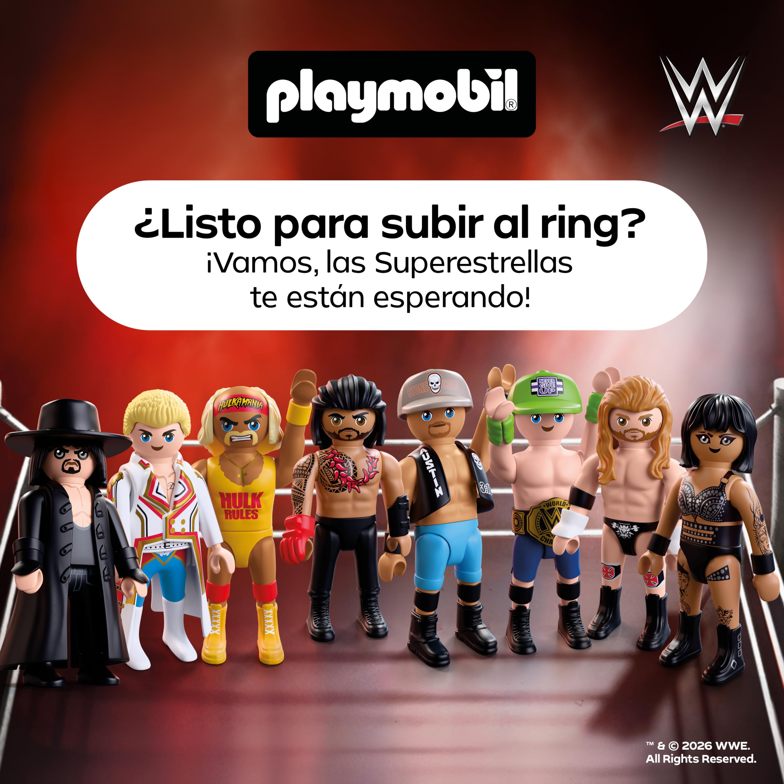 PLAYMOBIL | WWE® | The Rock Monster Truck | Monster Truck con suspensión, Cuernos y Figura de The Rock | para Fans a Partir de 5 años | 71955