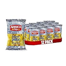 AMICA Chips | Patatine Classiche Sapore di Sale, con il 50% di Sale in Meno, Snack Senza Glutine, Con Olio di Semi di Girasole, 12 pezzi x 175 gr