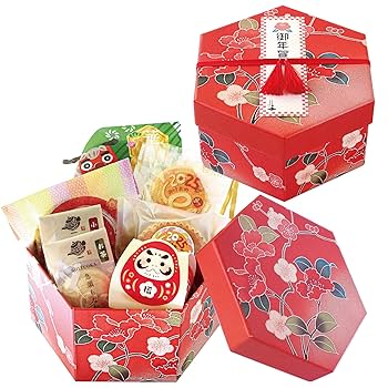 Amazon.co.jp: 株式会社三浦製菓 御年賀ギフト(迎春六角箱) 2025