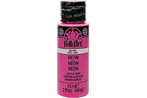 FolkArt Hot Pink Acrylic Paint: Unleash Your Neon Masterpiece