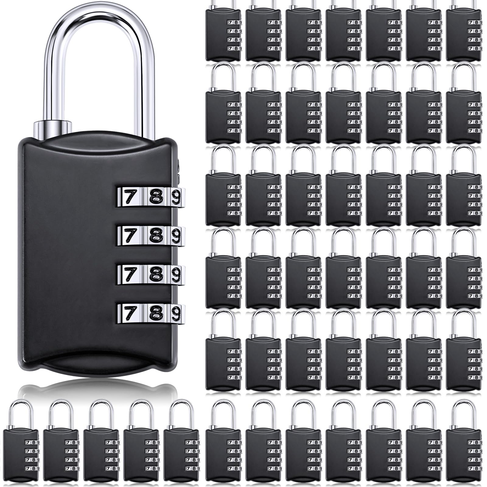 Moxweyeni 50 Pcs 4 Digit Combination Locks Small Combo for Luggage