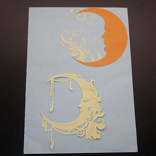Miniatura 6 de Troqueles de corte de metal, decoración de luna, plantillas en relieve para álbumes de recortes, álbum de fotos, decoración de tarjetas de papel,