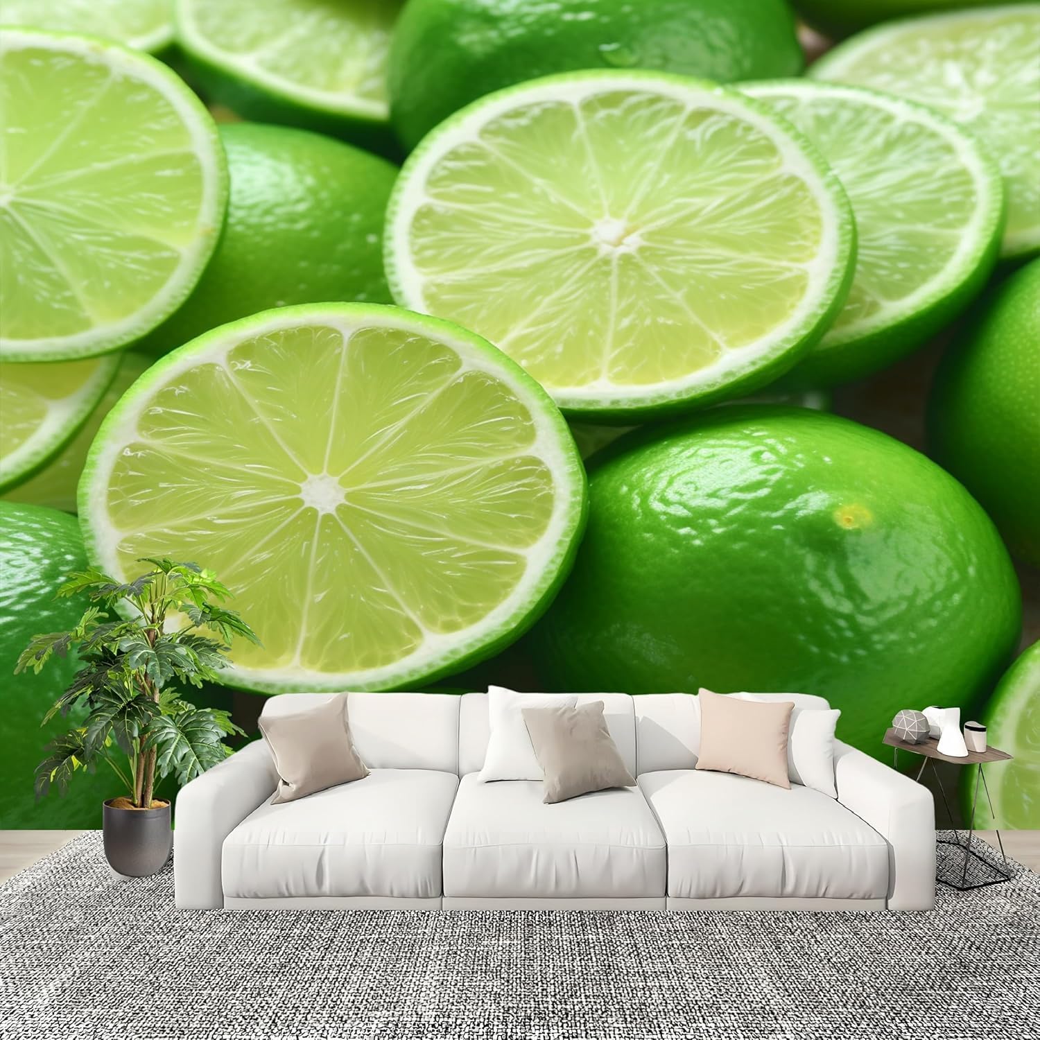 Papier Peint Panoramique Citron Poster Mural Photo 250cm
