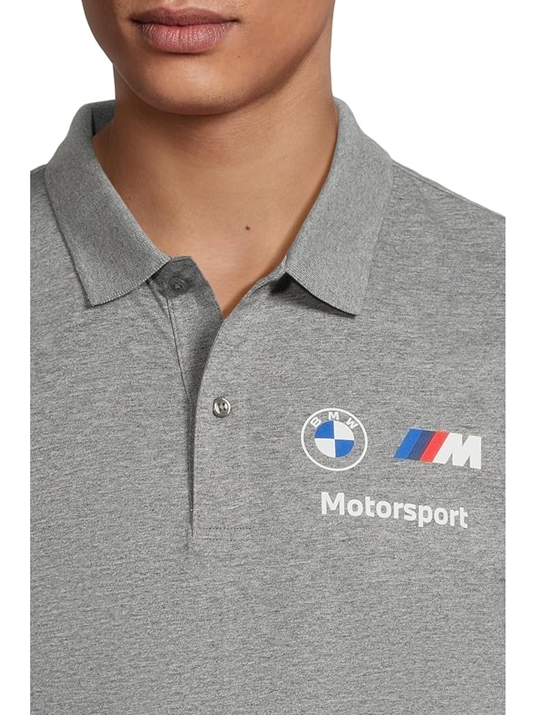 Gray PUMA BMW M Motorsport Essentials Polo