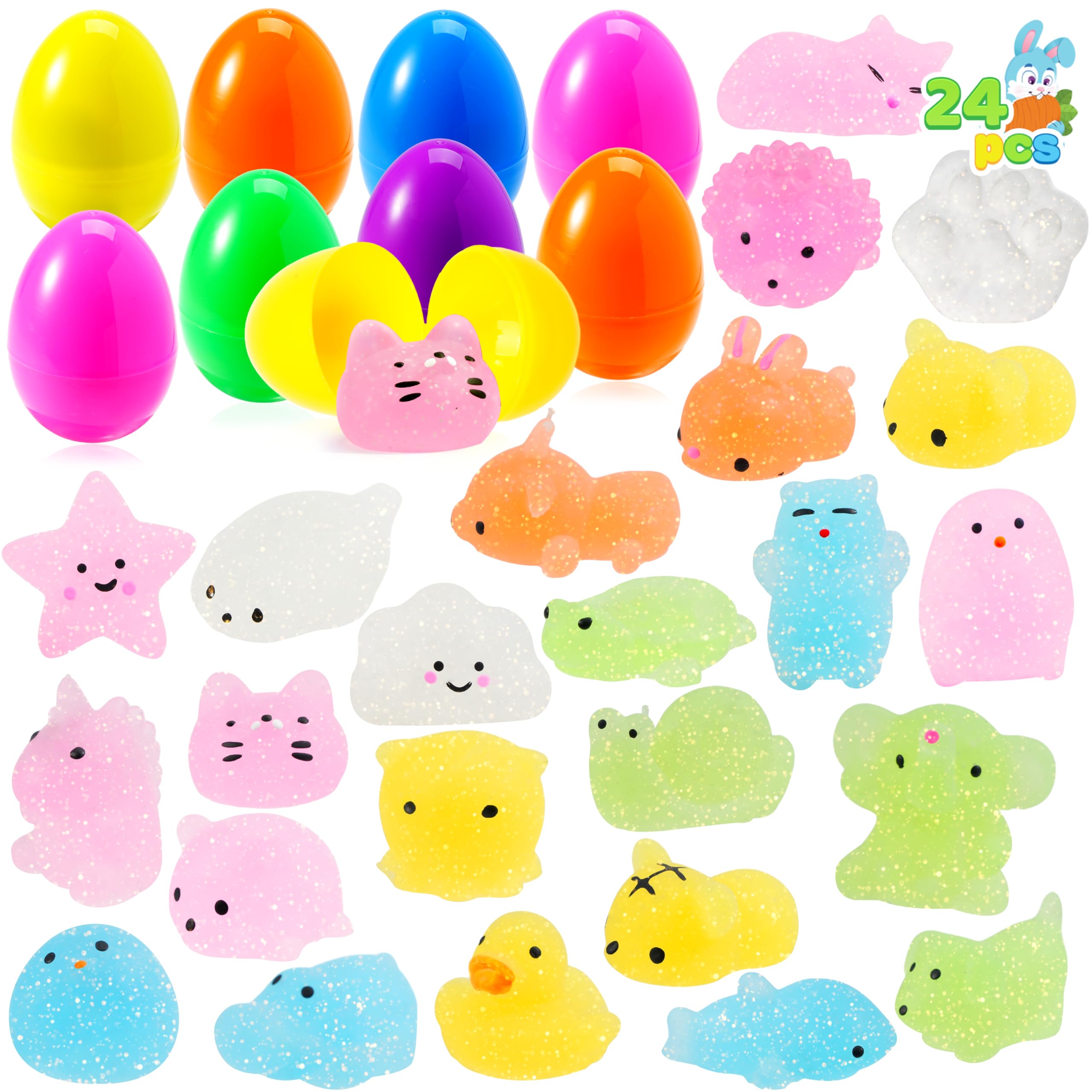 Marionnettes Doigts Pâques 12 Œufs De Pâques Avec Marionnettes à Doigts - Jouets à Presser - Cadeau Enfant Jouet Paques Enfant