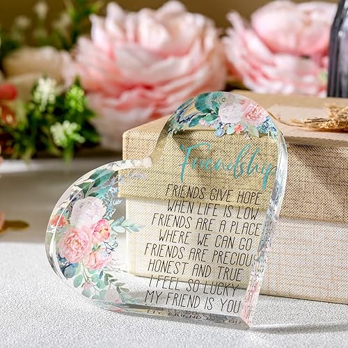 Vista 34 de Spiareal Regalo para amigas, amistad, mujeres, amigas, amistad, cumpleaños, alegría, corazón, mariposa, recuerdo, pisapapeles, para el hogar