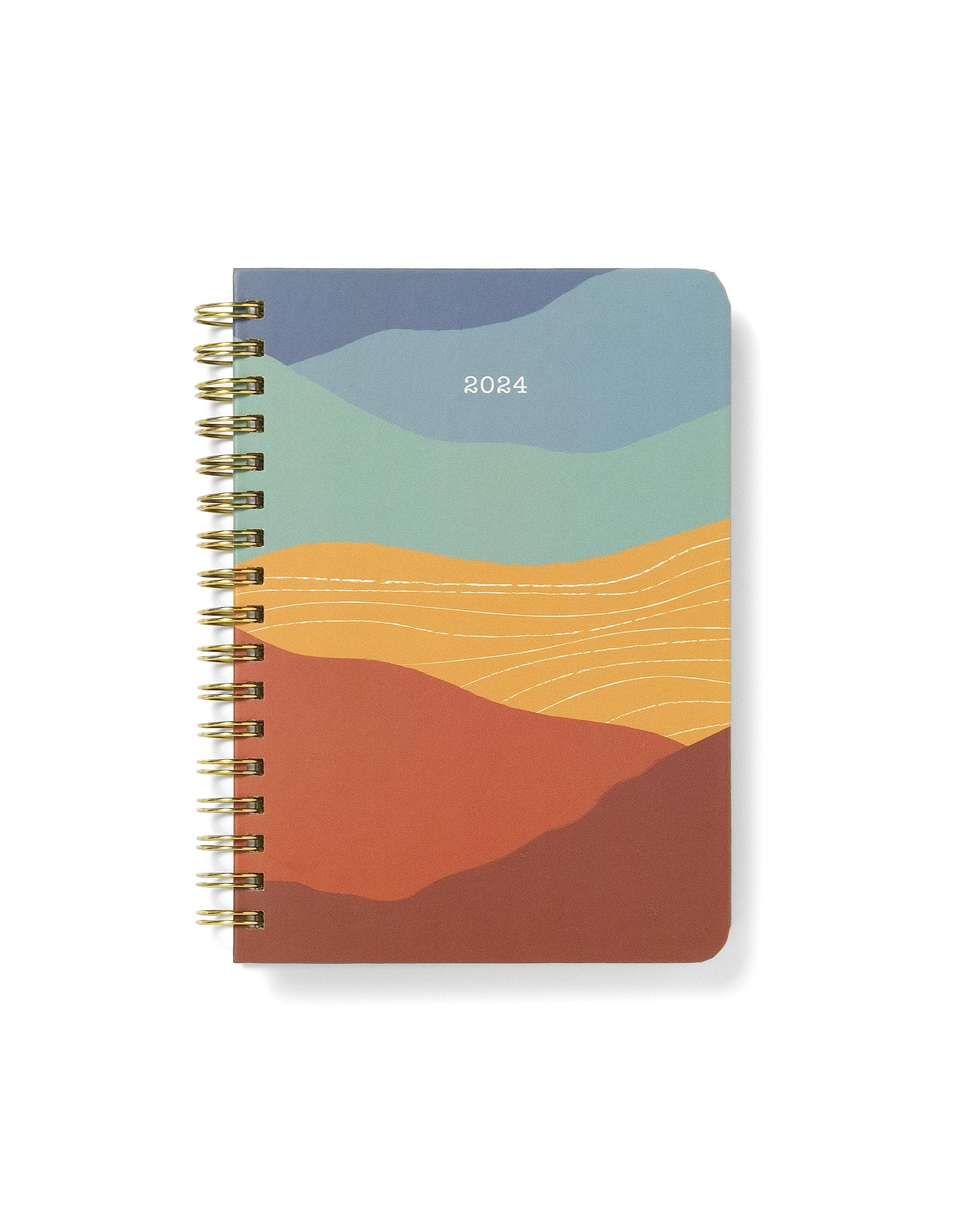 Letts Earth A6 Week to view 2024 diary - sunset, Mix