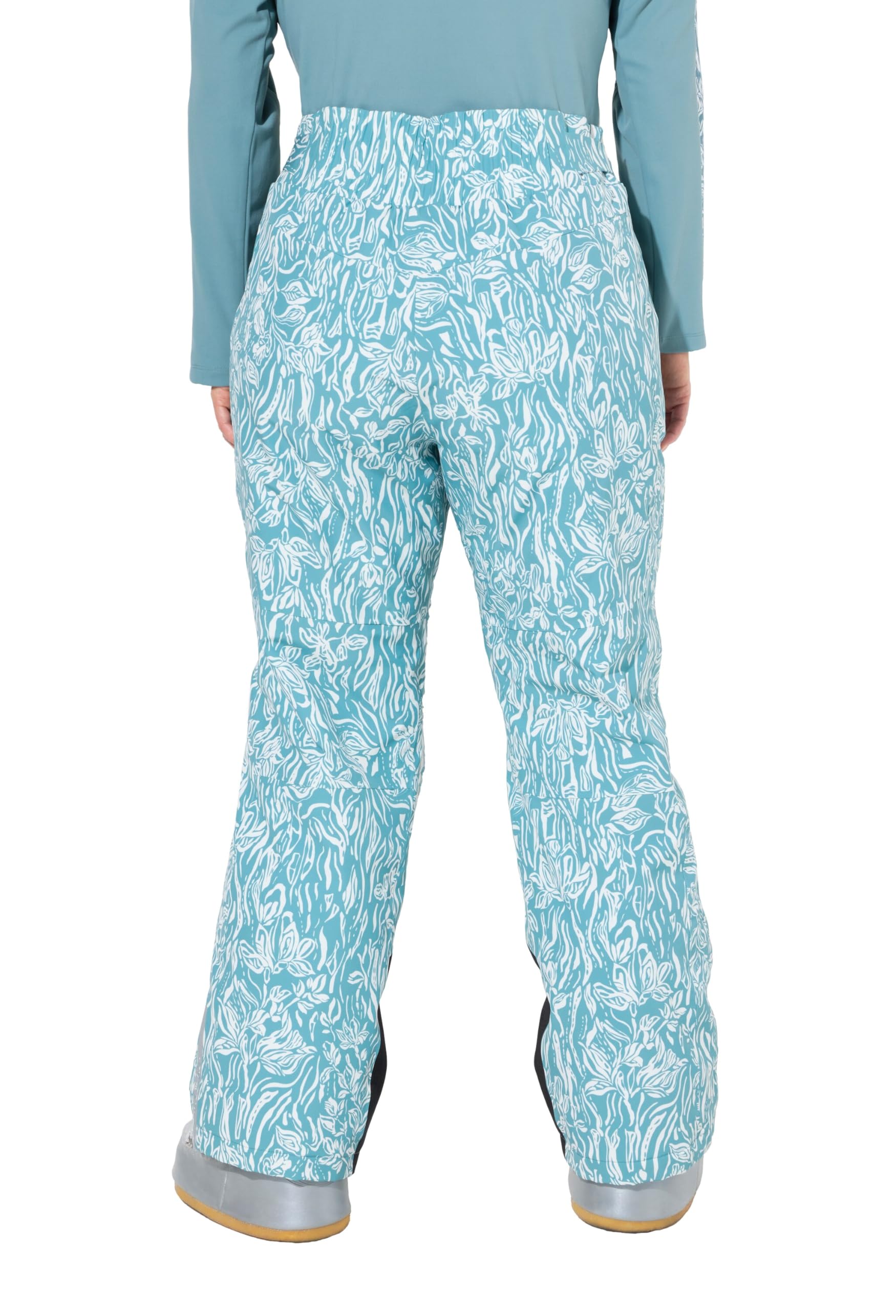 Ulla Popken Damen große Größen Übergrößen Plus Size Skihose, wasserdicht, Klettriegel, Formknie, recycelt 832589
