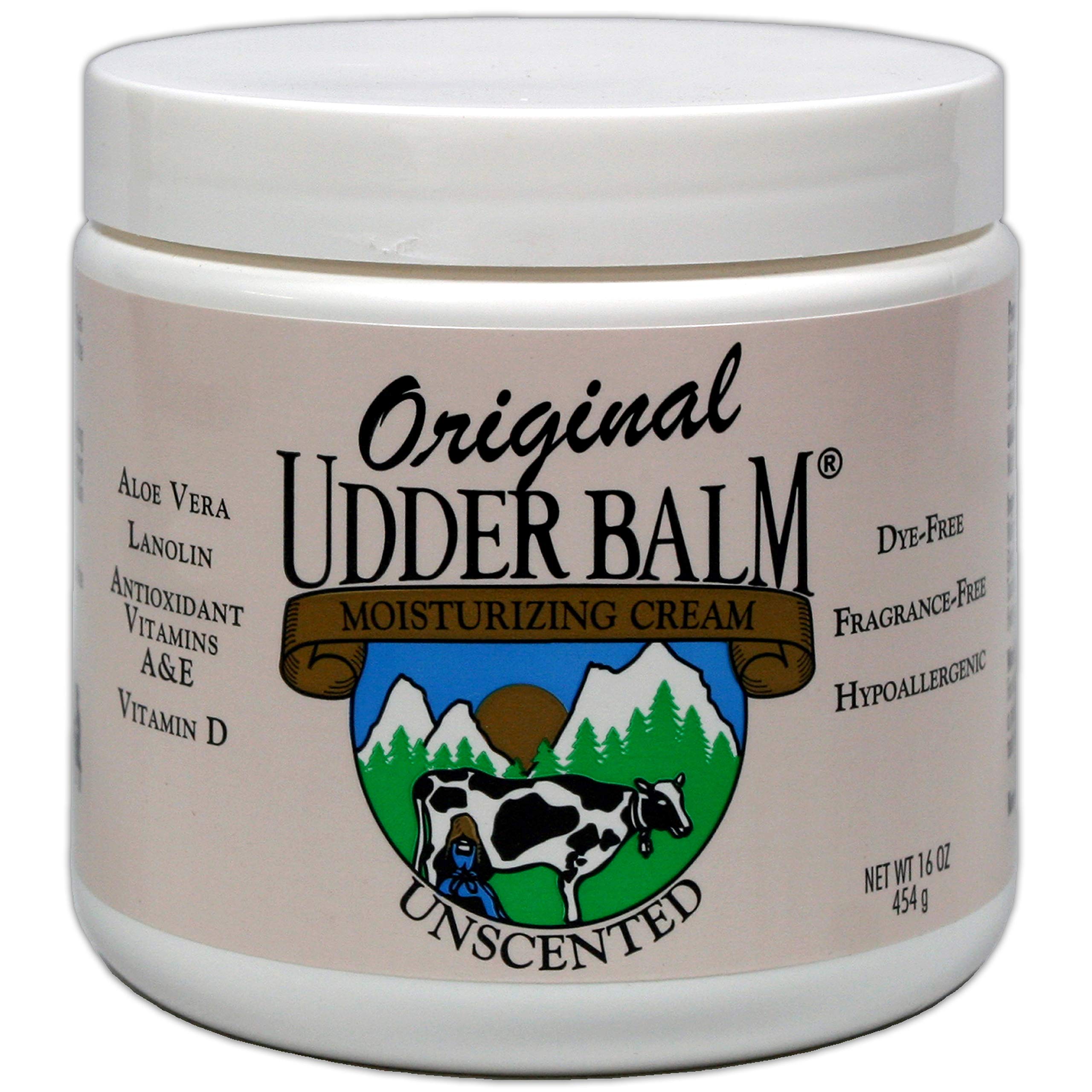 Original Udder Balm Unscented Moisturizing Creme Jar, 16 oz