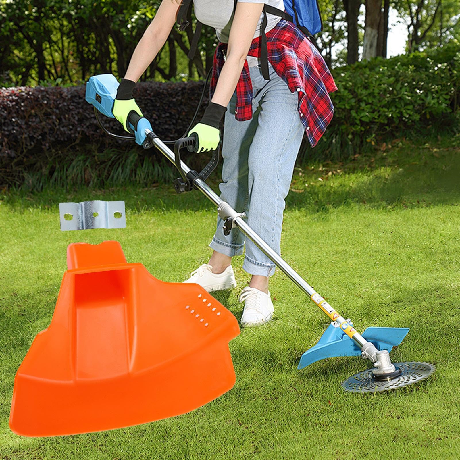 motorsense schutzblech Hogvinnatil für Motorsense, Schutz-Set für Rasentrimmer mit Draht Rennrad Cap Sommer mit LEGO 32269 Größe:Sur mesure 255×146cm