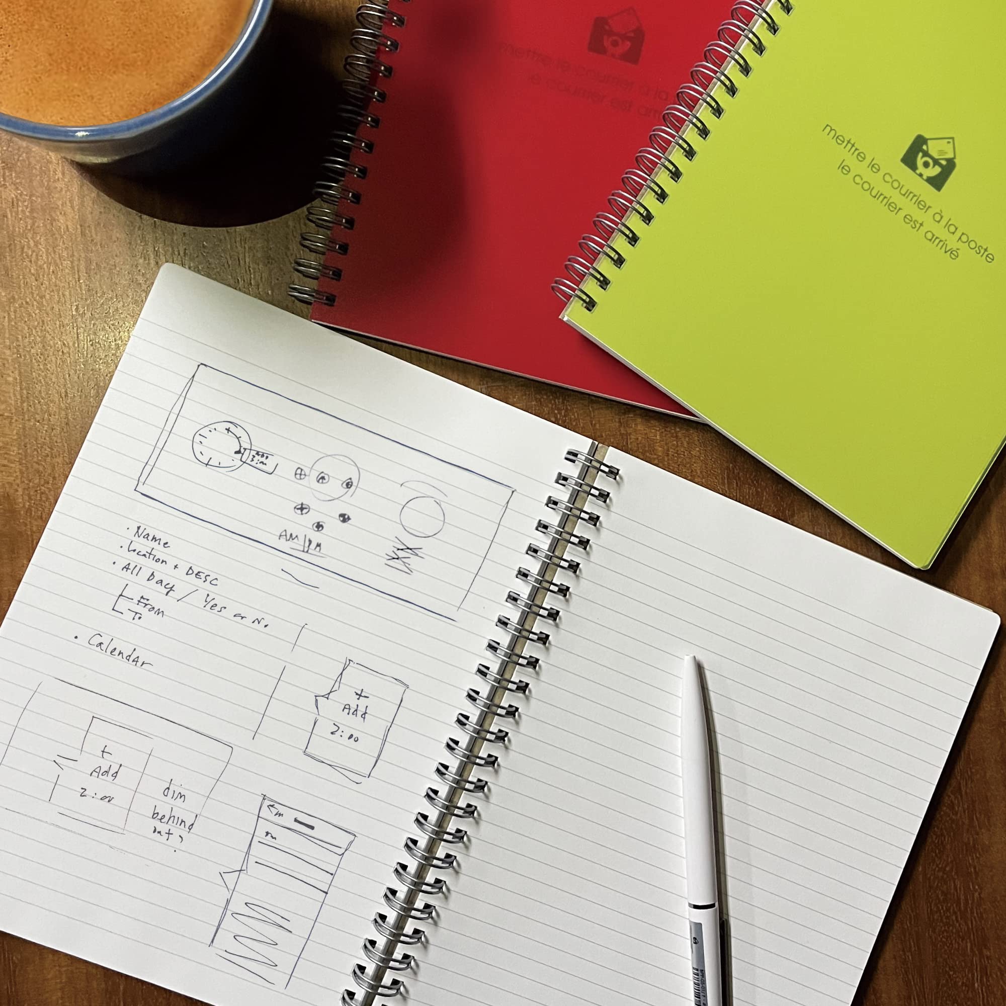 赤　リングノート Amazon | QQZSG リングノート A5 レッド A5*5 リングノート