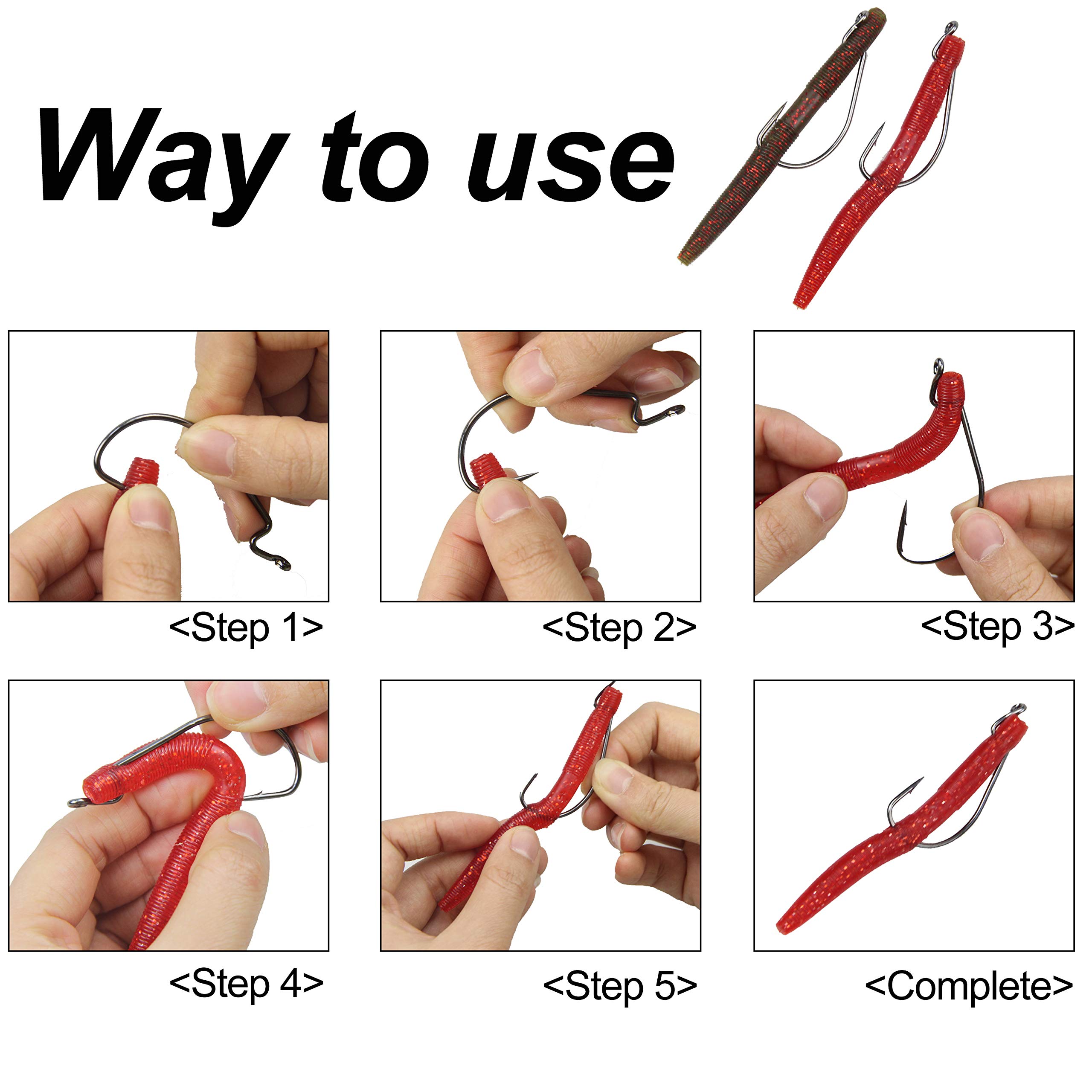 110pcs Hameçons Pêche Triple Hamecon Peche Kit Aigus En Acier à Haute Teneur En Carbone Pour Pêche En Eau Salée Mixte 6 Taille Pour La Pêche En Eau Douce En Eau Salée