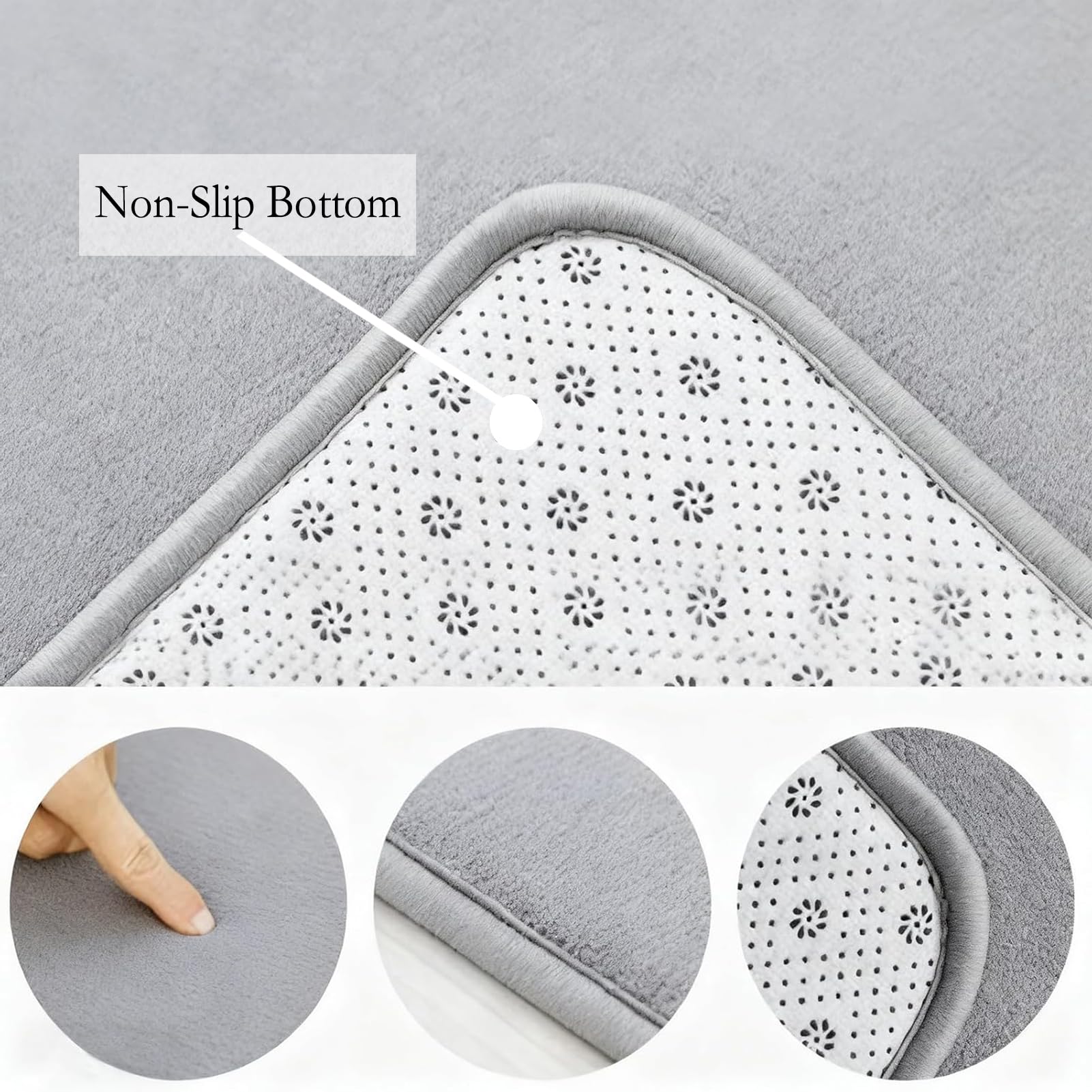 2cm Tappeto Gioco Bambini 120 x 180 cm Grigio Scuro Extra Spesso e Pieghevole, Antiscivolo Tappeto strisciante Ideale per Pavimenti e Box Neonato