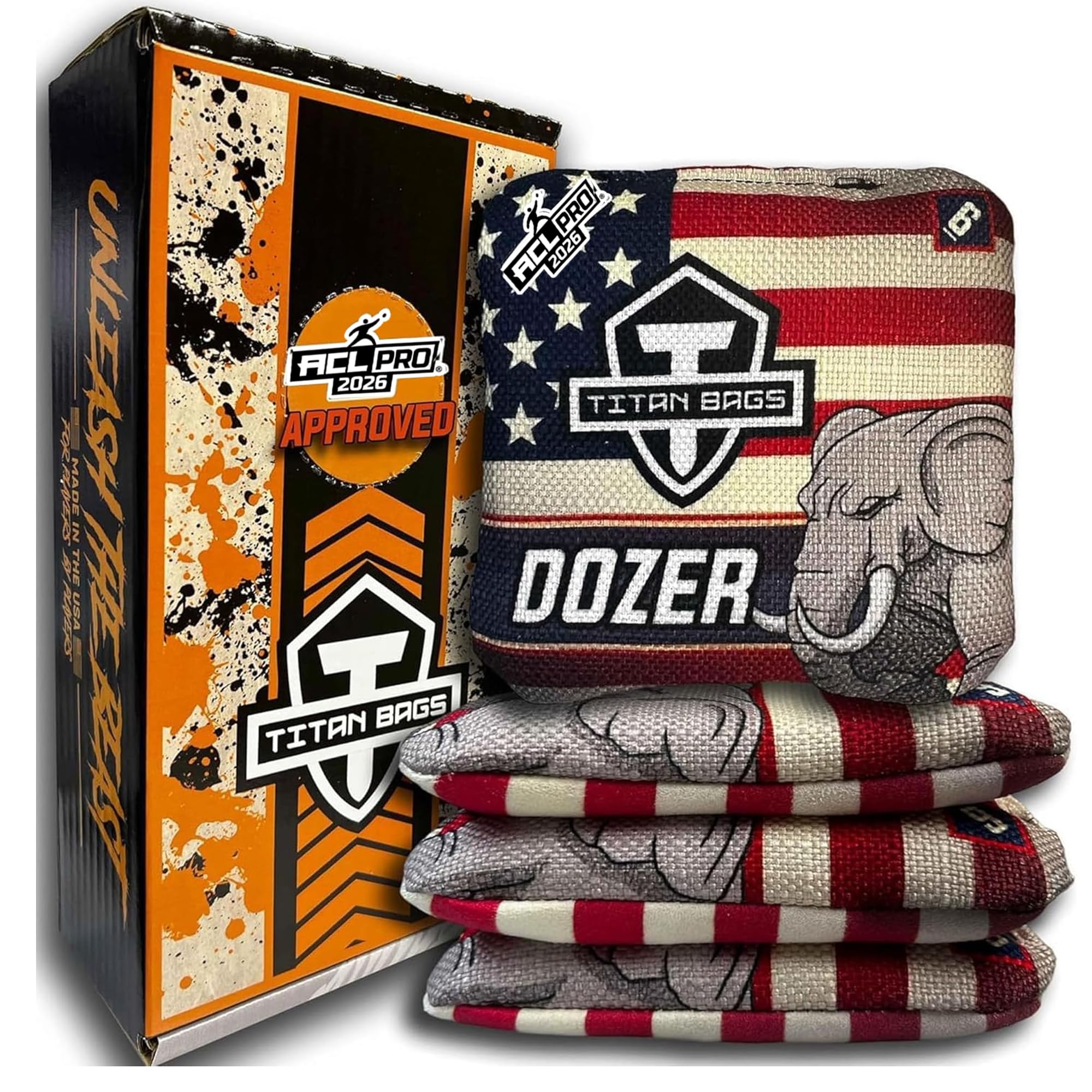 Titan Bags Dozer ACL Cornhole Bags Set of 4