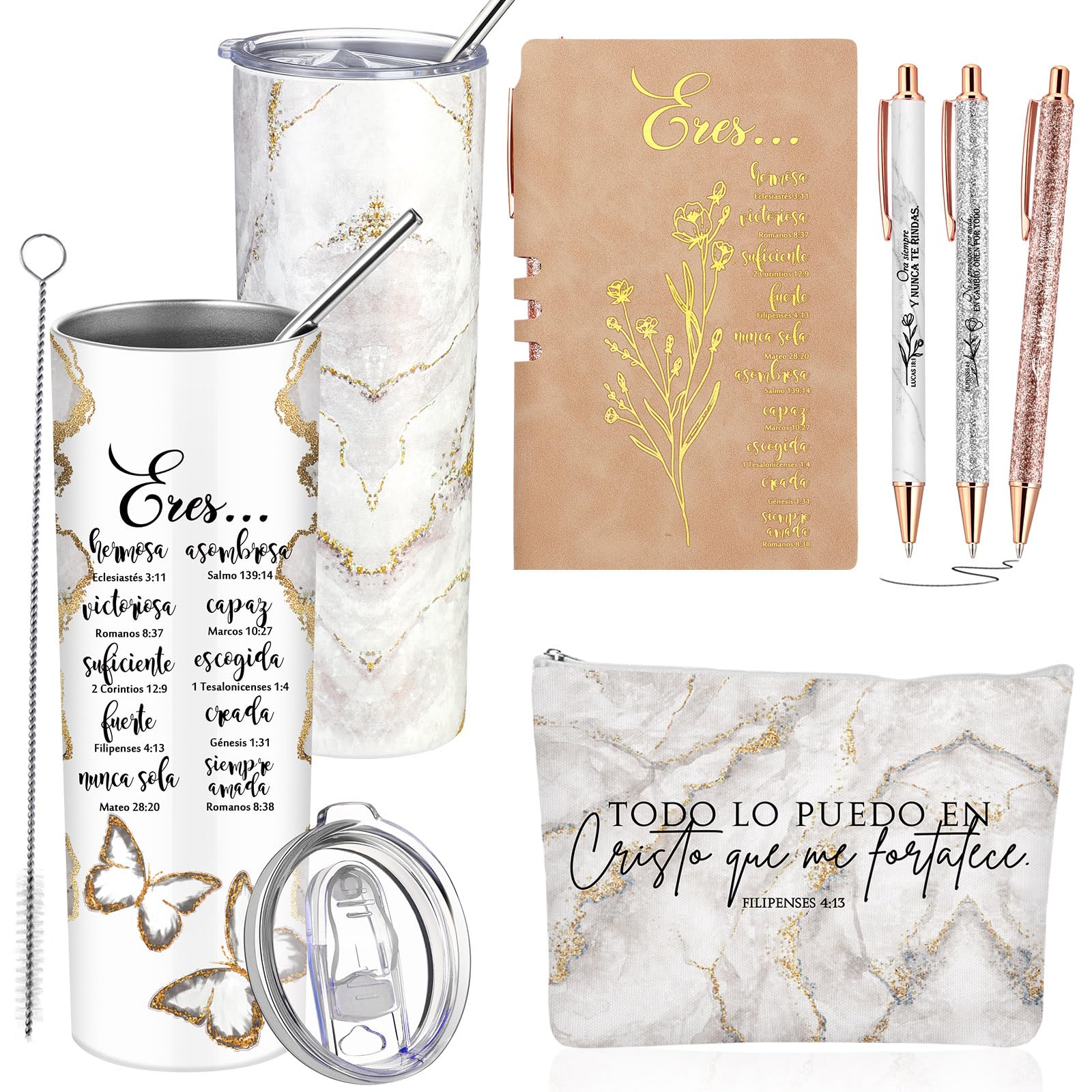 Stylos inspirants semaine sainte avec trousse maquillage cuir
