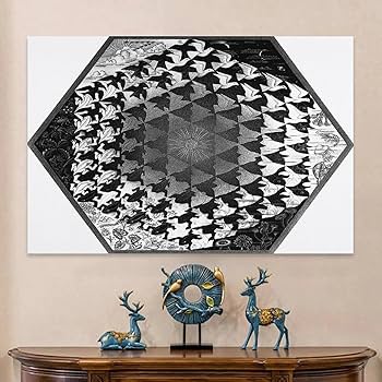 アート・デザイン・音楽 layers malcolm verville Amazon.com: M.C. Escher Painter Artwork【Verbum】Printed