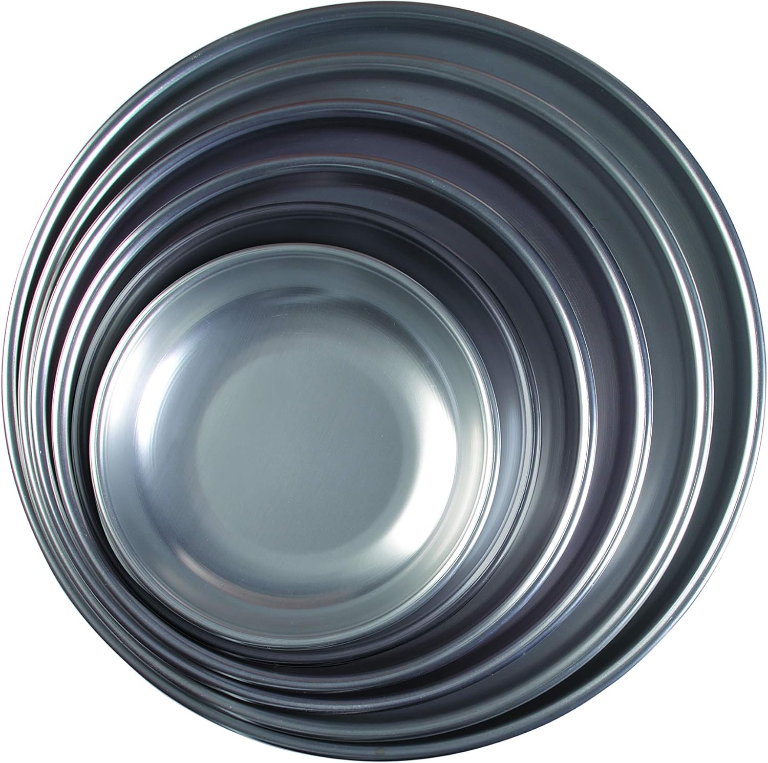 Modern Lightweight Aluminum Seafood Tray, 10" Diameter