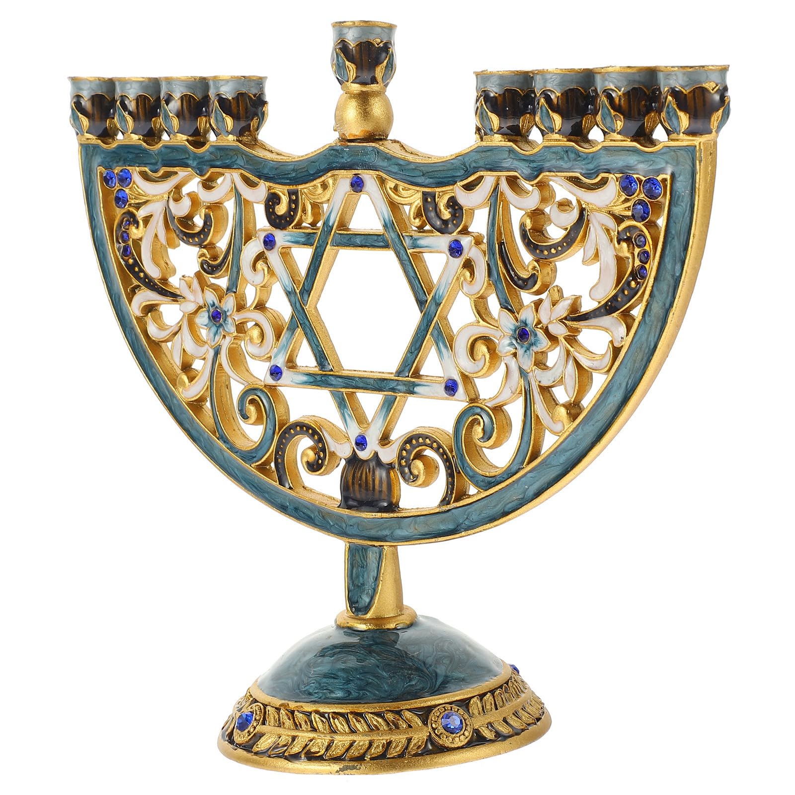 Candelabro de Hanukkah de Aleación, Adorno de Mesa Forma Única