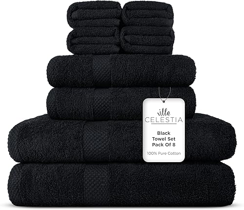 Miniatura 60 de Juego de 12 paños de lavado de 100 % algodón peinado para rostro y cuerpo (12 x 12 pulgadas), sostenibles, suaves, muy absorbentes, para hotel, spa