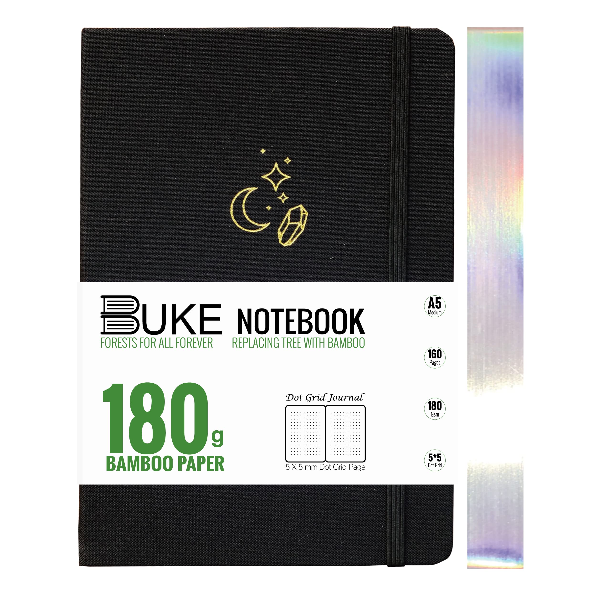 180g bamboo paper - dotted notebook