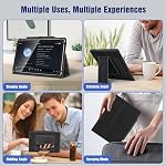 TiMOVO Universal Case for 10.1 Inch Android Tablet with Pen Loop, Lightweight Folding Stand Cover with Hand Strap for All 9.6"-11" Touchscreen Tablet, Black