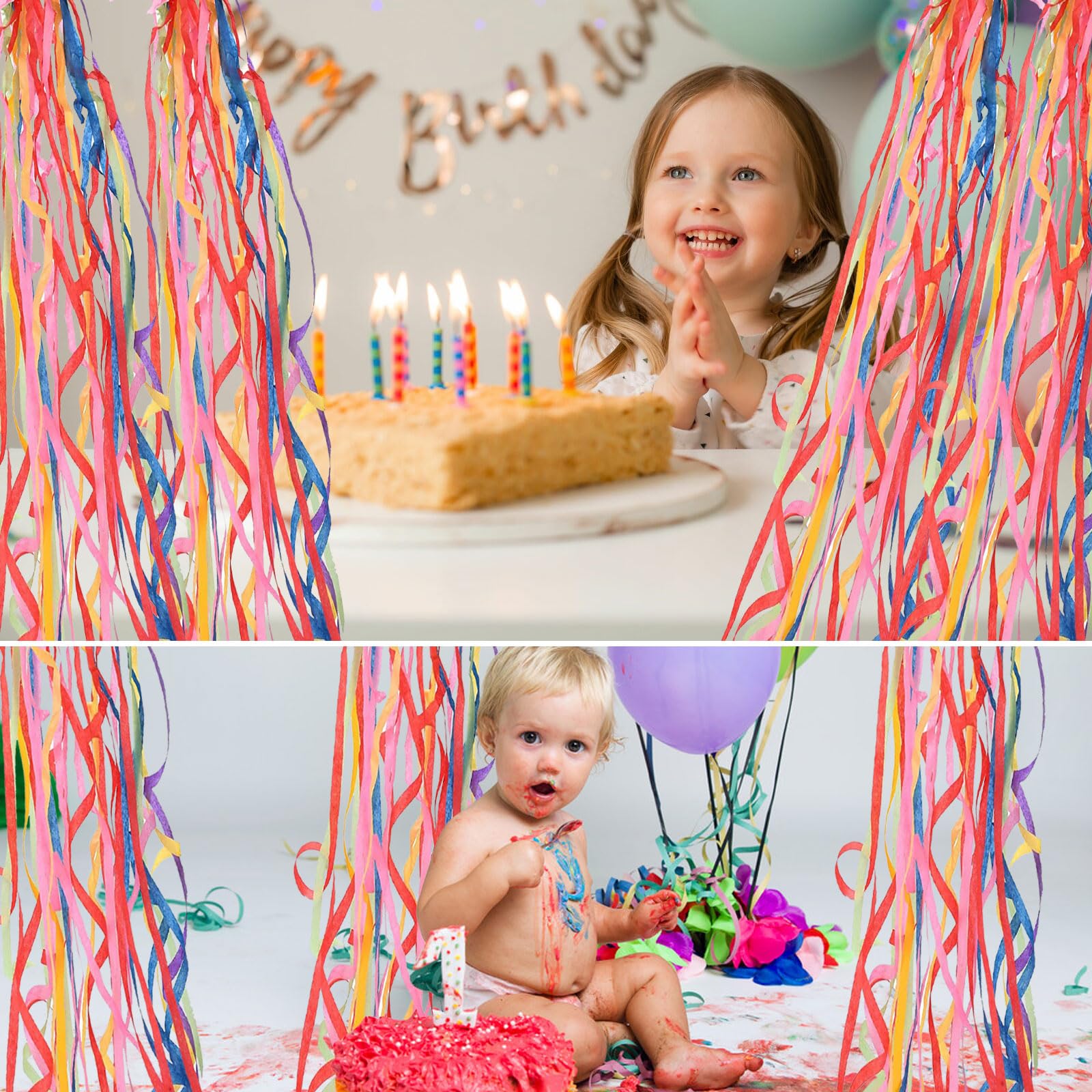 10 Wurf-Luftschlangen Für Partys – Konfetti-Effekt, Handgeworfen, Für Hochzeit & Geburtstag