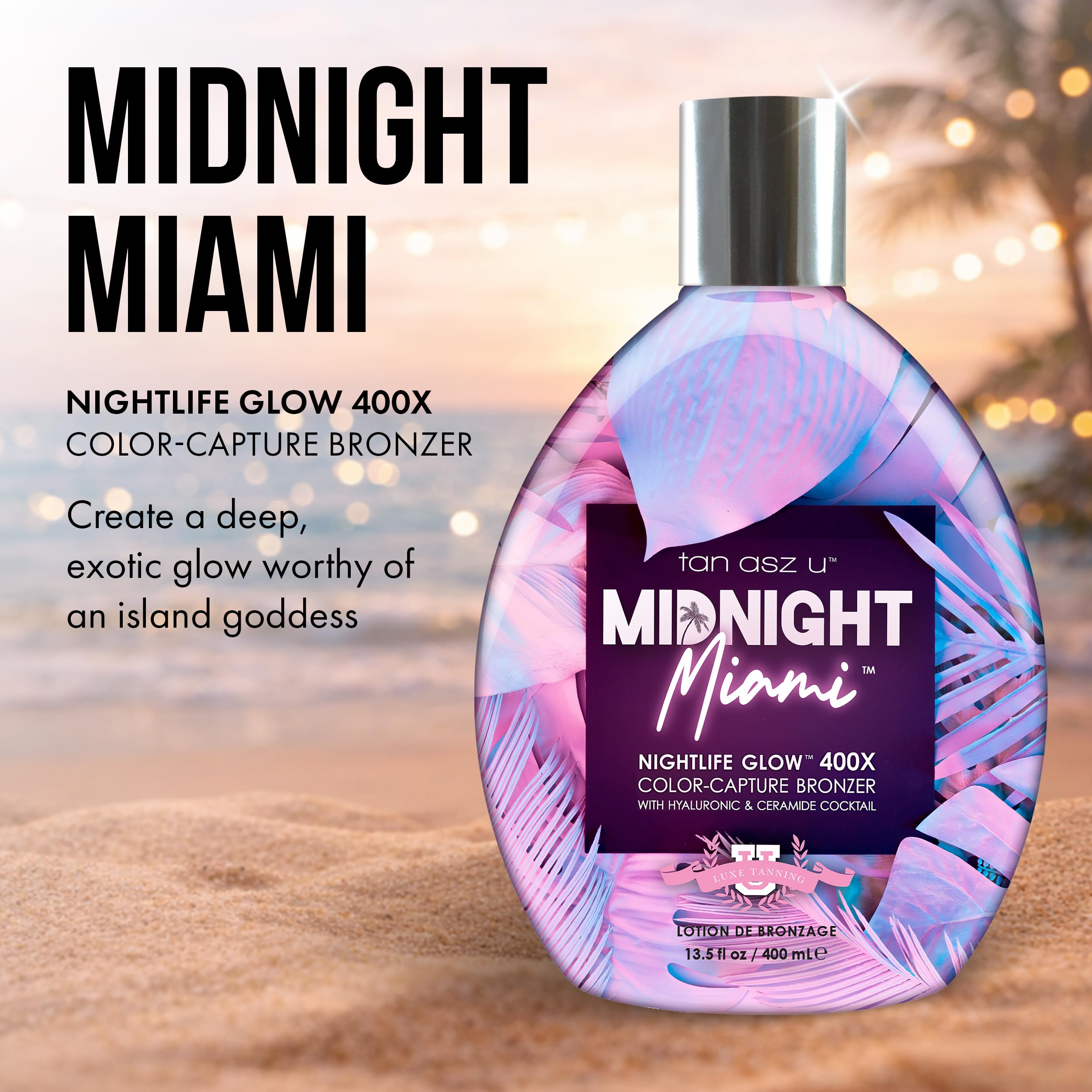 Amazon.com : Tan Asz U Midnight Miami Tanning Lotion, Nightlife