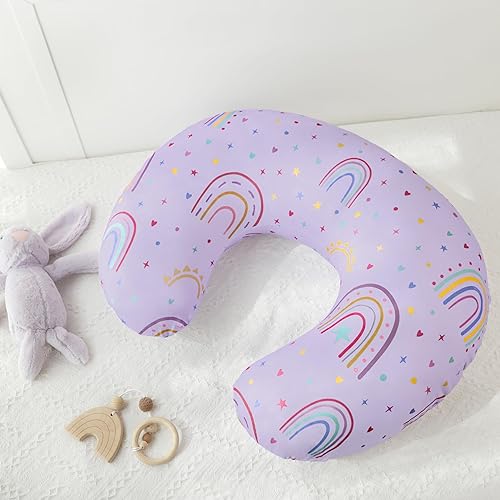 Miniatura 4 de Funda de almohada de lactancia, fundas de lactancia extraíbles para almohadas de lactancia, ajuste elástico y suave para bebés, niñas y niños recién
