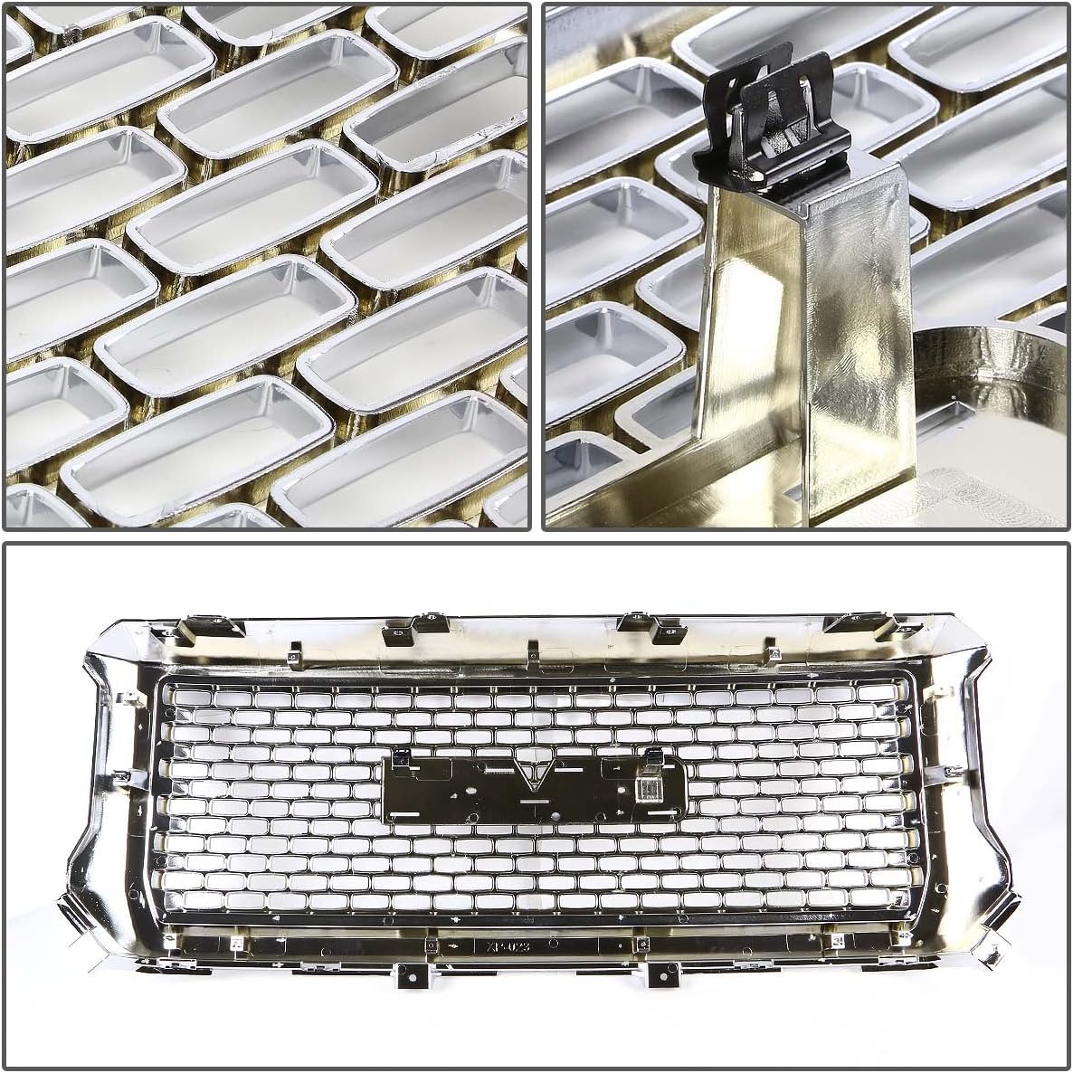 DNA MOTORING GRLDDENU-GMCSIE14-CH Front Bumper Grille Guard [for 14-15 GMC Sierra 1500]
