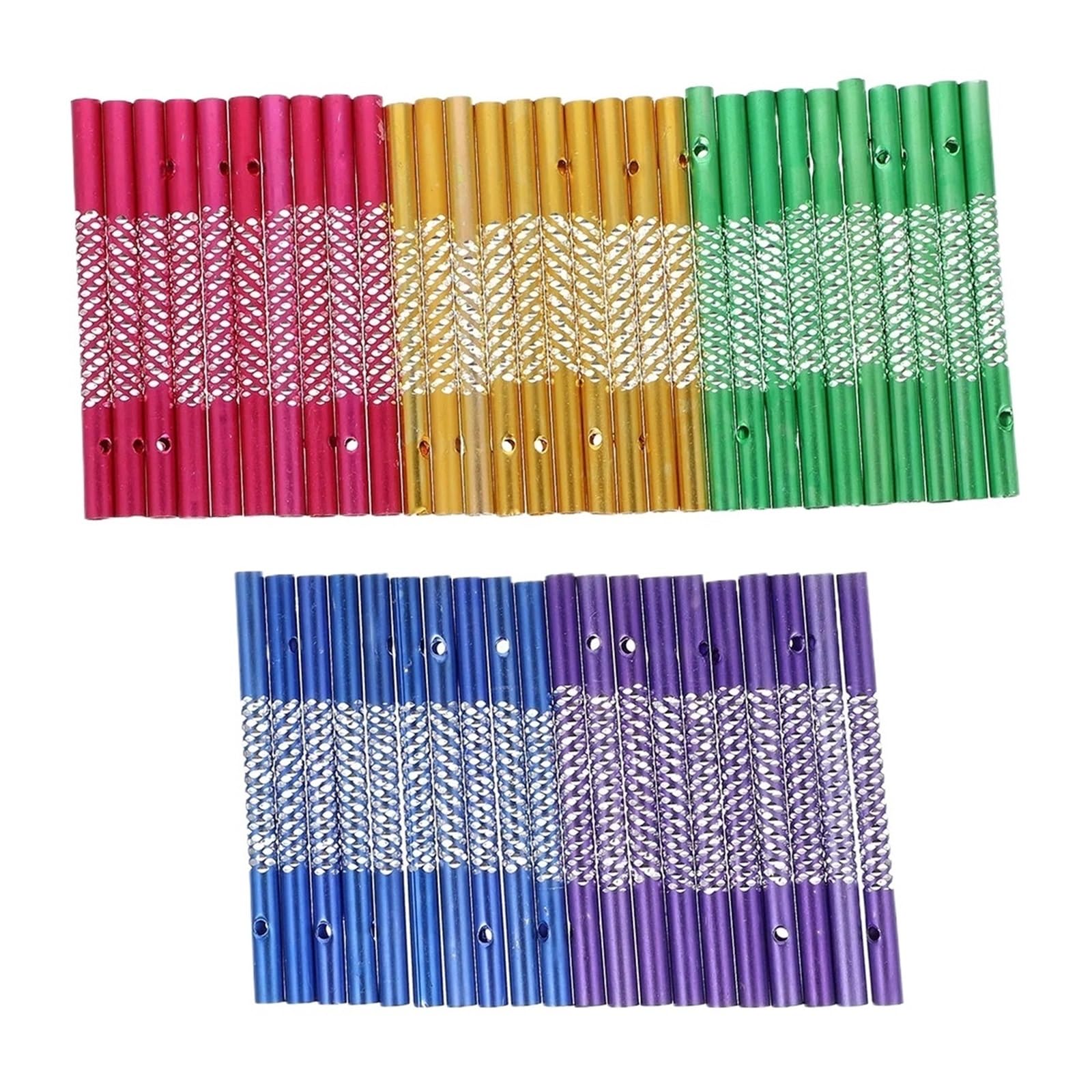 Aluminium Wind Chime Tubes 100Pcs DIY Wind Chime Tubes Aluminum Metal Hollow Craft Supplies Replacement Parts