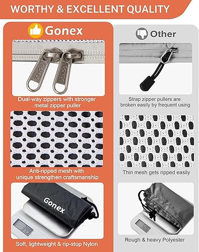 Miniatura 3 de Gonex cubos de compresión para embalaje, almacenamiento organizadores en cubo de malla extendible