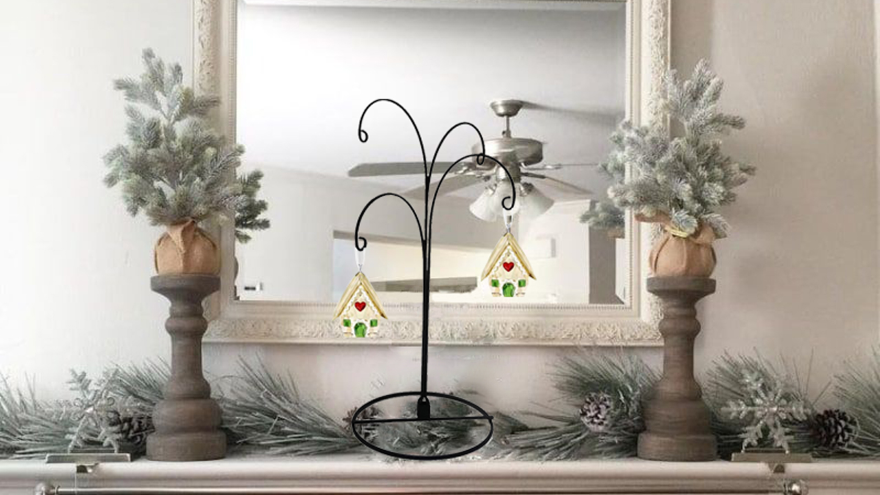Amazon.com: HOHIYA 12 Inch Ornament Display Stand 2 Pack 4 Arm