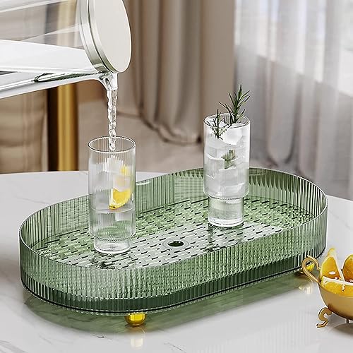 Miniatura 4 de Bandeja ligera de lujo, mesa de almacenamiento de taza de té, bandeja de mesa de maquillaje, bandeja decorativa para tocador utilizada para