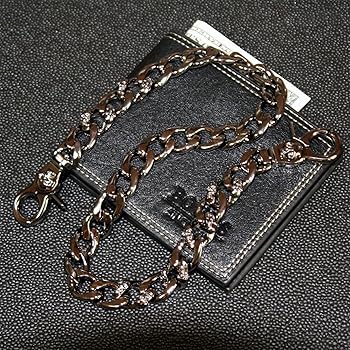Double K Strong Skull Spike Key Jean Wallet Chain (21