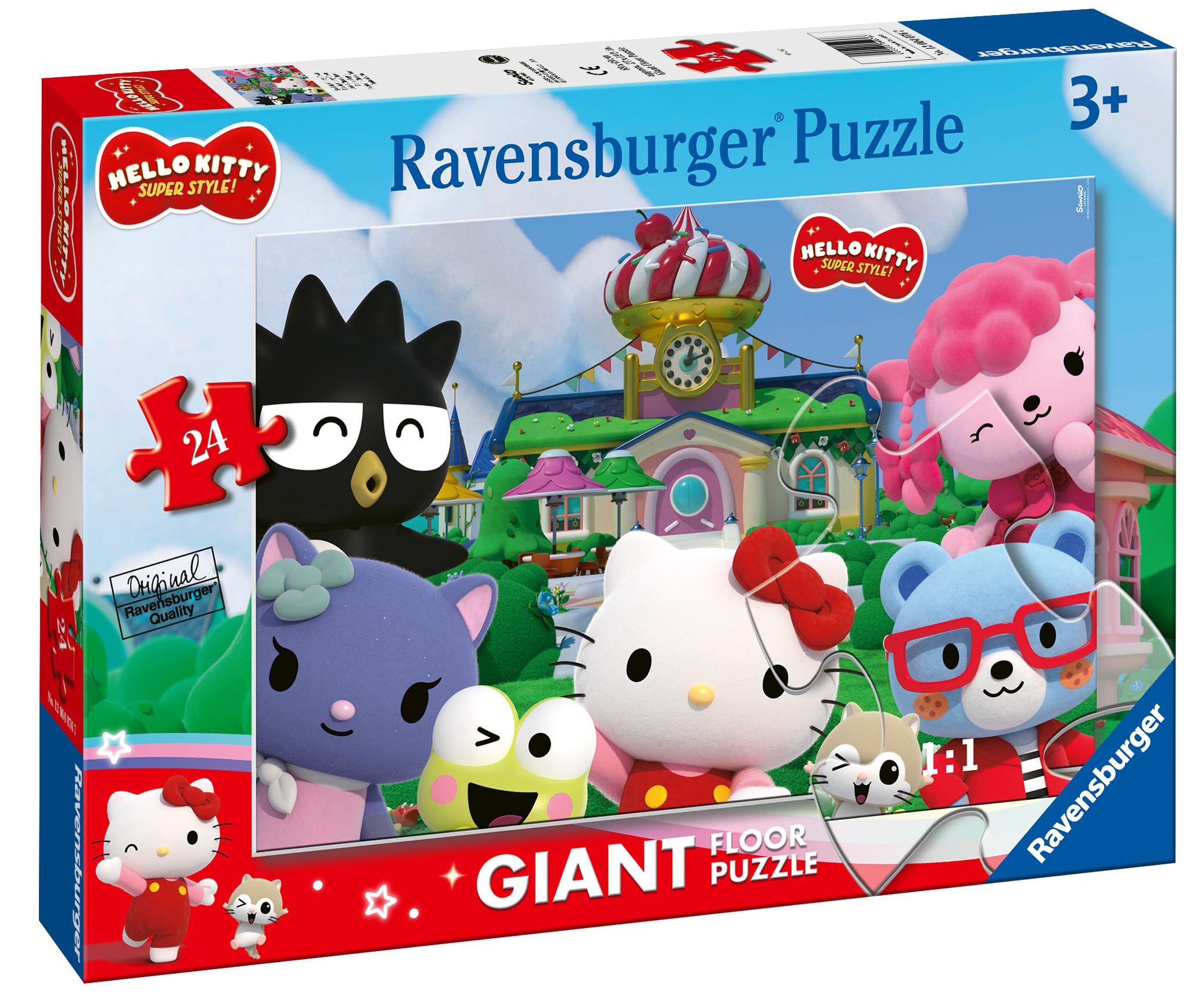 Ravensburger Hello Kitty 24 Piece Giant Floor Jigsaw Puzzle for Kids Age 3 Years Up - Gifts for Girls, Multicolor, 24 pezzi, 70x50 cm - Image 2