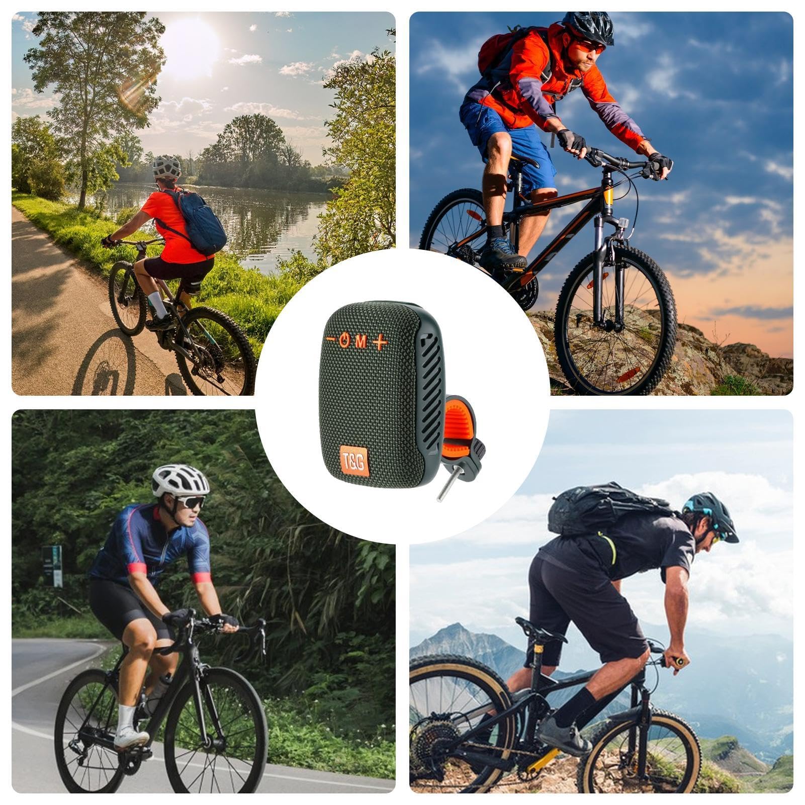 Enceinte Bluetooth Pour Vélo - IPX5, 500mAh, Fixation Guidon, Pour Musique Et Appels En Mains Libres