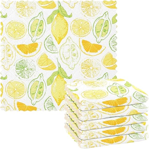 Amarillo Blanco Sketch Oro Limón Toallas de cocina Estilo Paños de cocina Toallas de cocina Terry Paño Toallas de cocina Hogar y Mano Toallas de disponible en Yaxa Peru