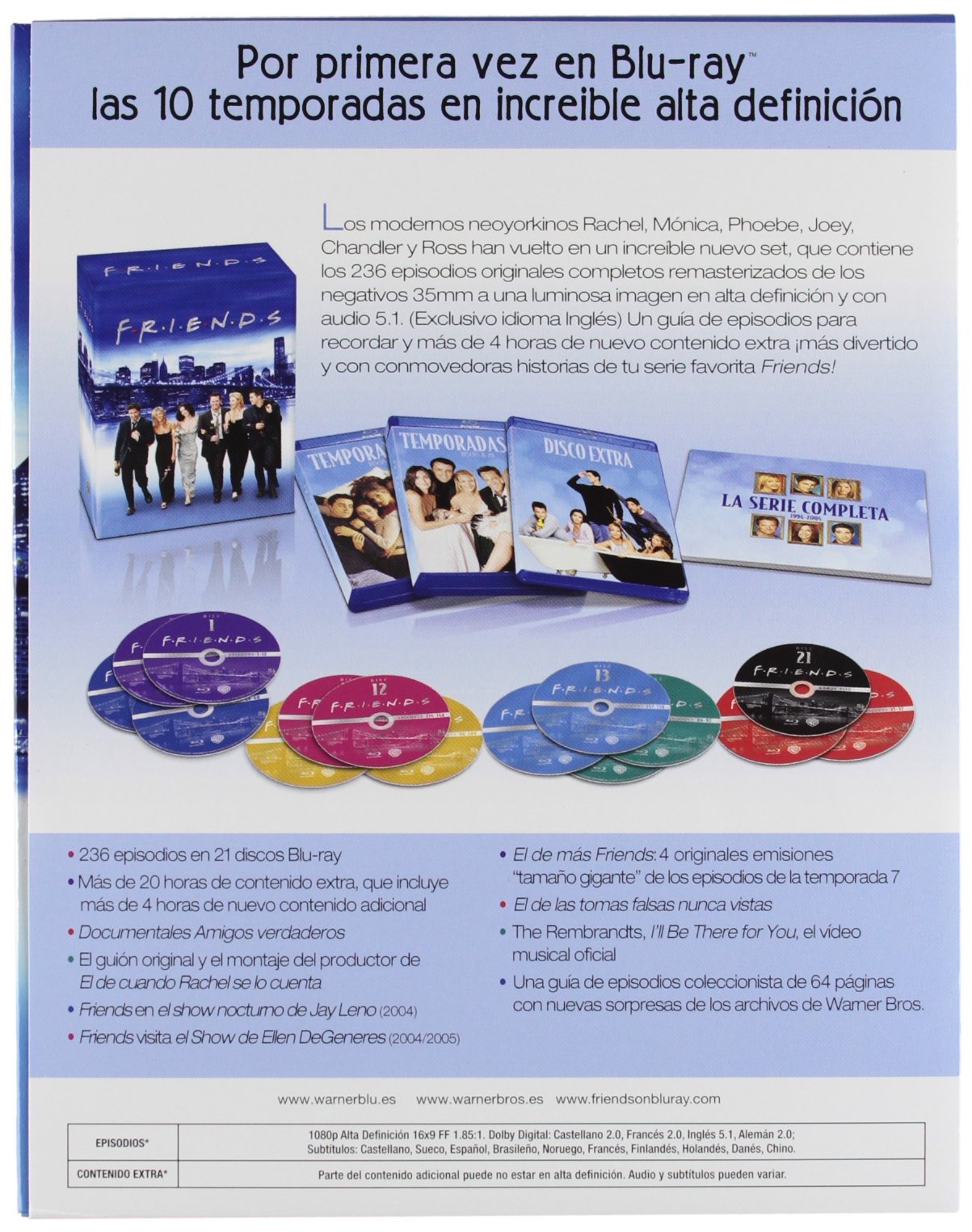 Pack: Friends - Temporadas 1-10, Edición 2013 [Blu-ray]