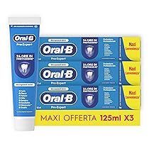 Oral-B Dentifricio Pro-Expert Protezione Professionale 3x125ml, Dentifricio Oral B Formato Convenienza, Clinicamente Provato, Pulizia Denti Efficace, Alito Fresco, Sapore Menta Dolce