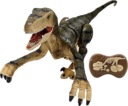 Lexibook, RC Raptor Control, Dinosaure télécommandé réaliste, Mouvements articulés, Rugissements,
