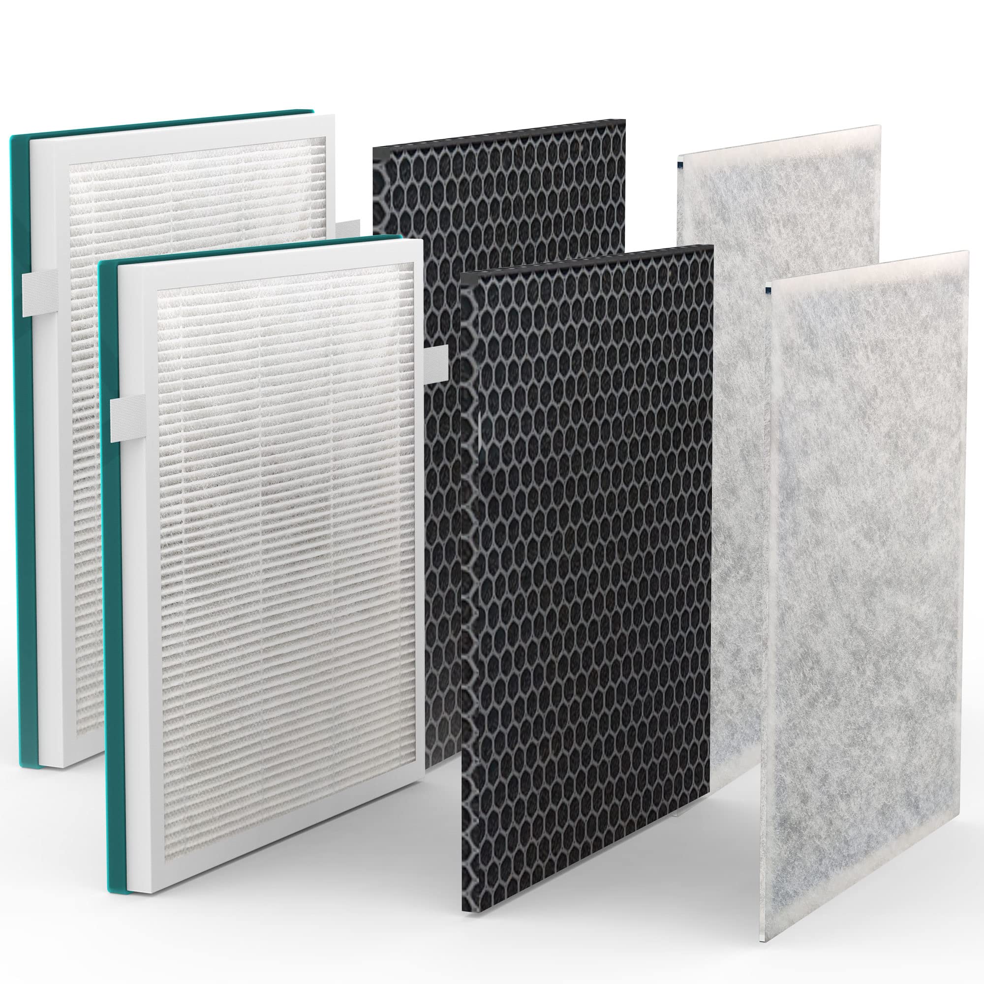 2-Pack IC-5018 & IC-5120 Filter Replacement for Air Purifier, Compatible with InvisiClean Aura IC-5018, Aura Ⅱ IC-5018 and Sensa IC-5120, 2 Pack