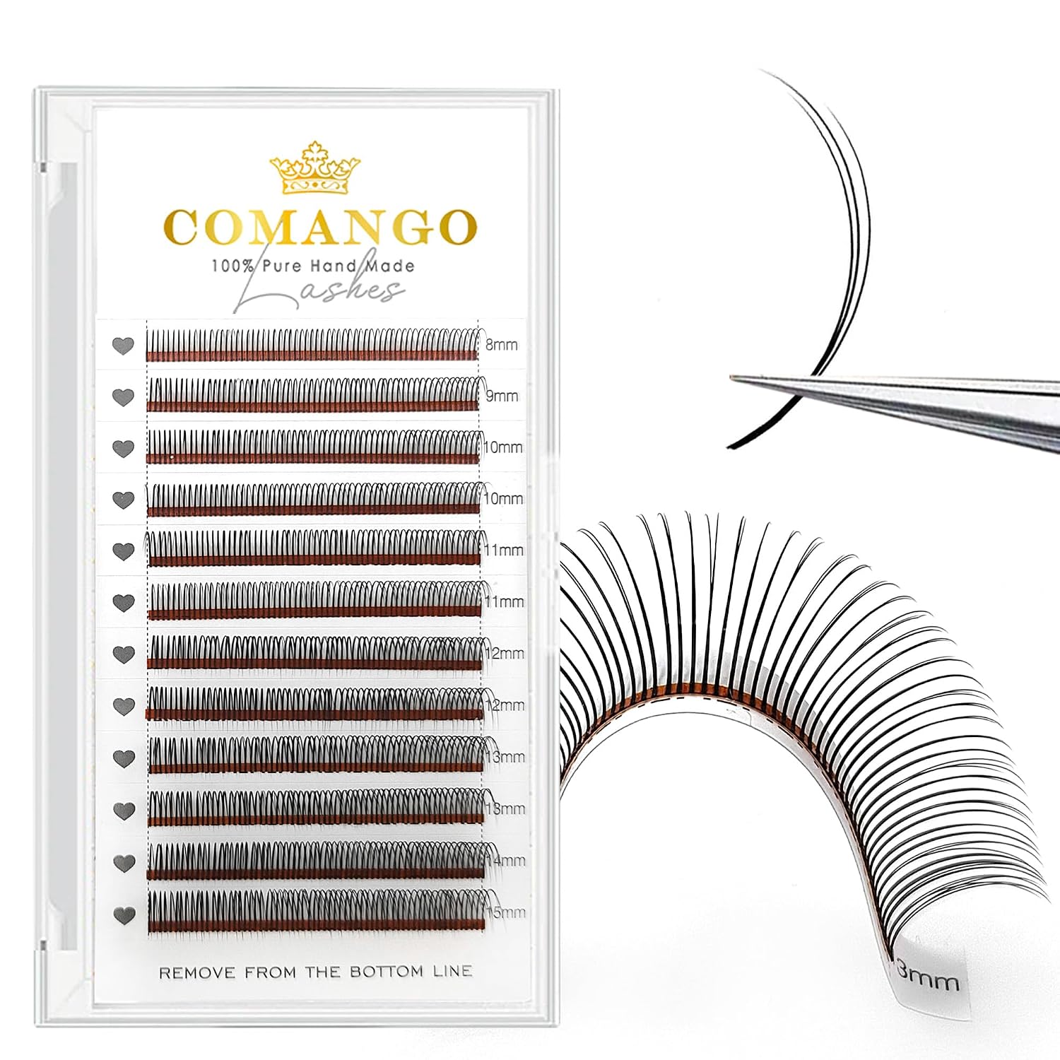 CoMango Spikes Lash Extension Matte Black 3D Flora Eyelash Extensions